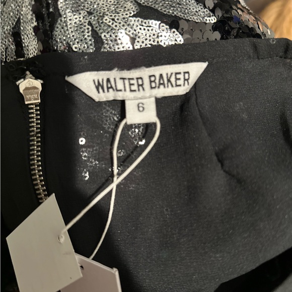 Walter Baker NWT Black & Solver Cocktail Skirt - Picture 2 of 5